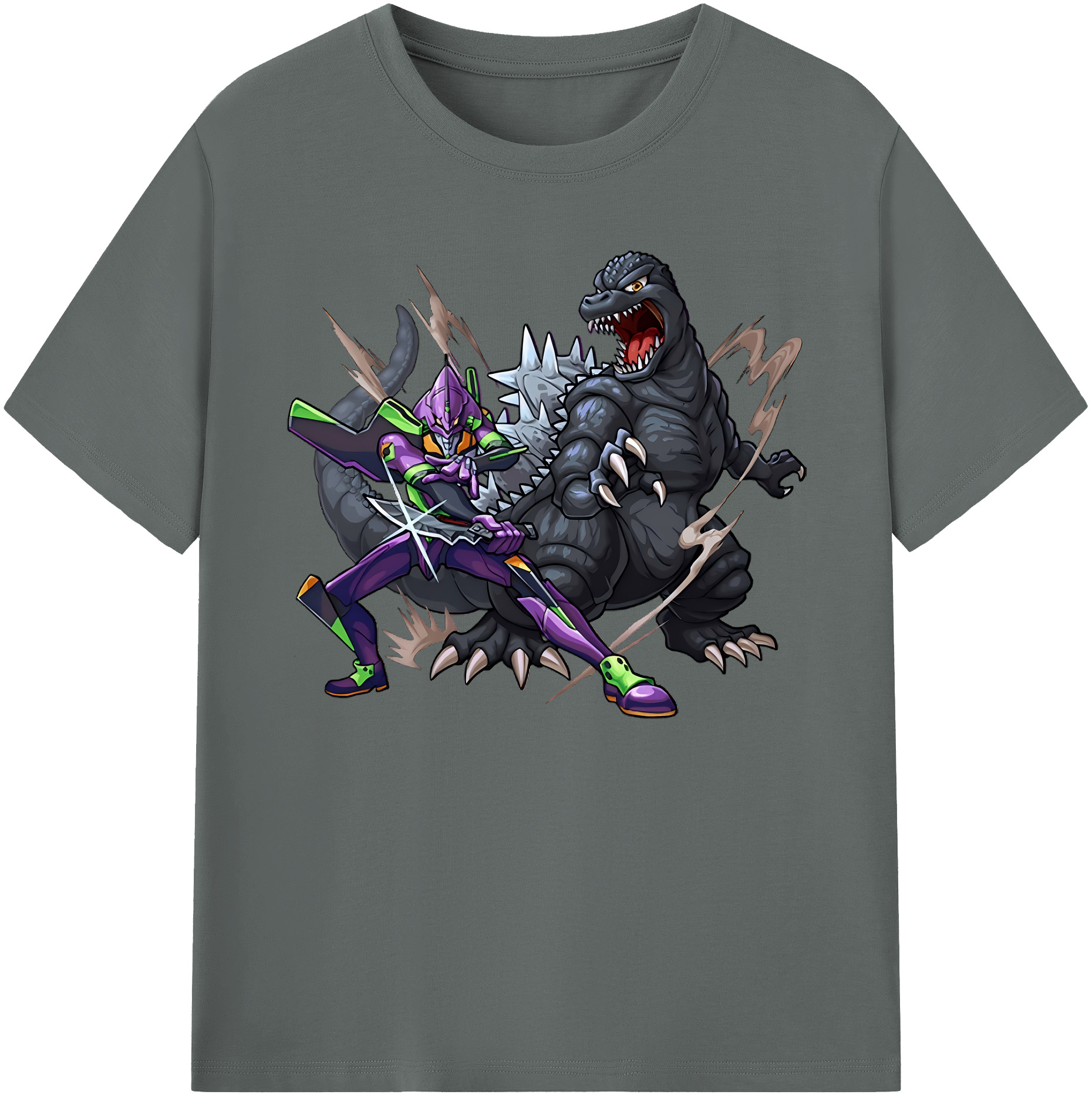（画像用） EVA 新世紀エヴァンゲリオン 綿100％ メンズ半袖Tシャツ｜肌触りやわらか＆通気性